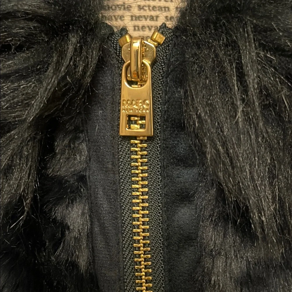 Marc New York Blue Teddy Jacket with Luxurious Faux Fur NWOT - Picture 4 of 5